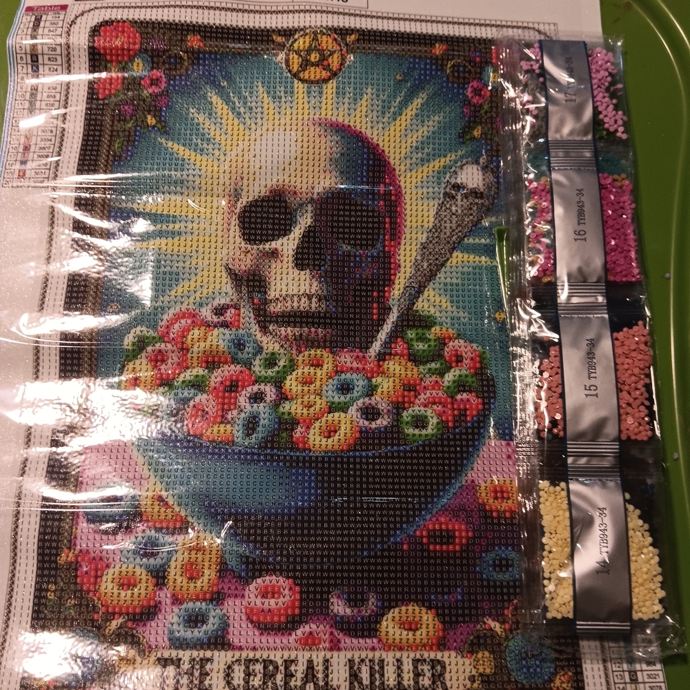 Colorful Skull Diamond Painting Kit 30x40